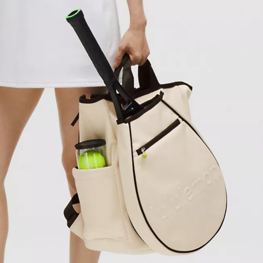 Lululemon Racket Bag 19L in Natural/Black